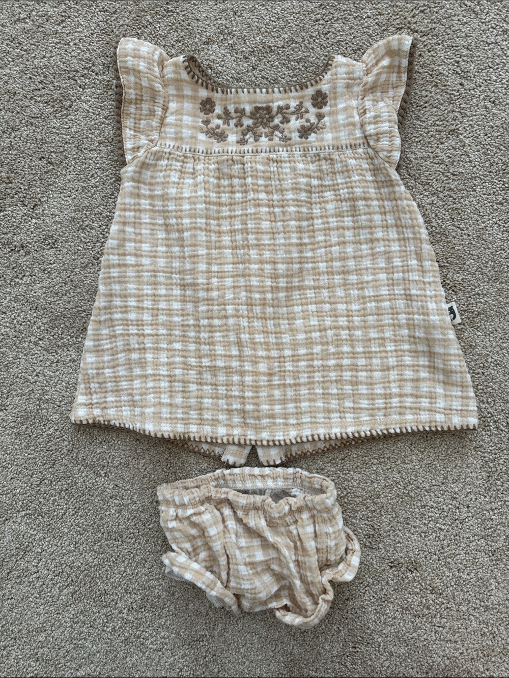 Rabbit Bear Dress & Bloomers